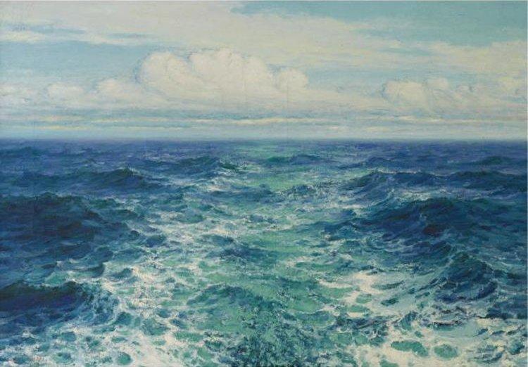 Lionel Walden Hawaiian Coast Norge oil painting art